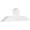 Ekena Millwork Portland Architectural Grade PVC Gable Bracket, 48"W x 16"H x 6"D x 6"F, 8/12 Pitch GBP048X16X0606POR00 - alternate 1